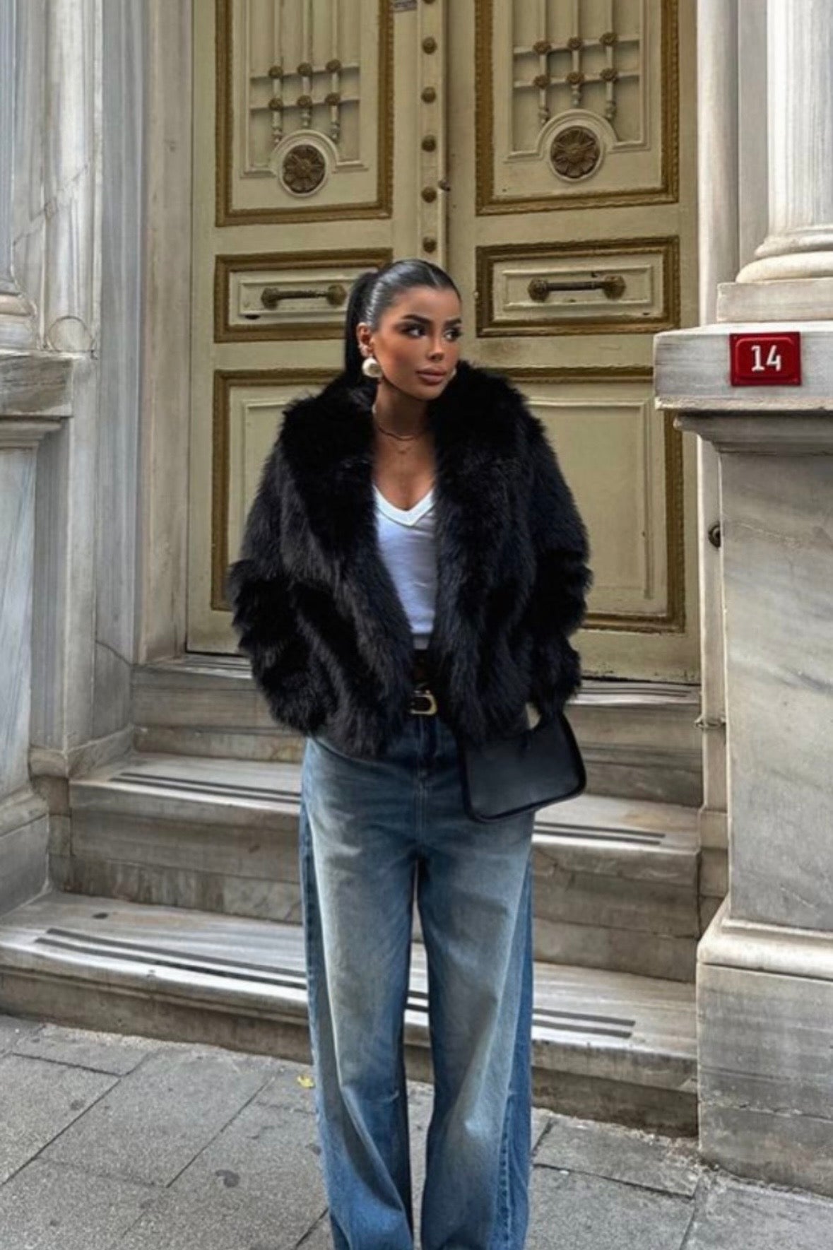 Caristelle Pelz Jacke