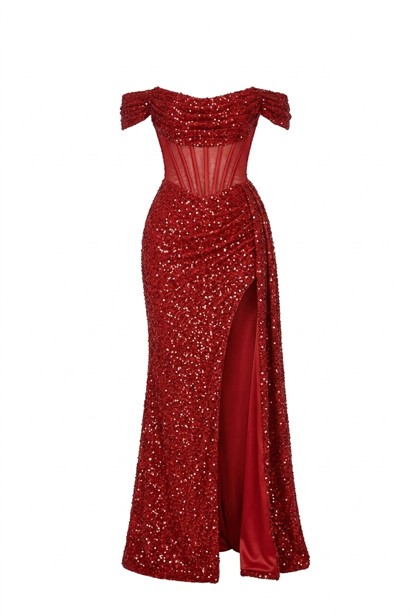 Glitzerndes Kleid